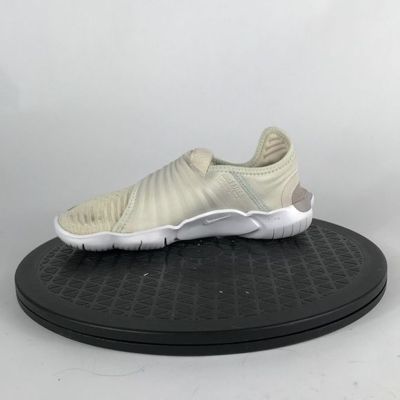 Nike Free Run Flyknit 3.0 Ivory Athletic Running Shoes AQ5708-200 Women Size 5.5 - Picture 9 of 12